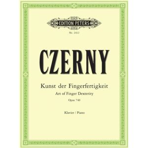 Edition Peters The Art Of Finger Dexterity Op. 740 (699) For Piano : 50 Studies For Piano Edition Peters The Art Of Finger Dexterity Op. 740 (699) For Piano : 50 Studies For Piano