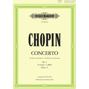 Edition Peters Concerto No. 1 In E Minor Op.11 Edition Peters Concerto No. 1 In E Minor Op.11