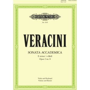 Edition Peters Sonata Accademica In E Minor Op.2 No. 8 Edition Peters Sonata Accademica In E Minor Op.2 No. 8