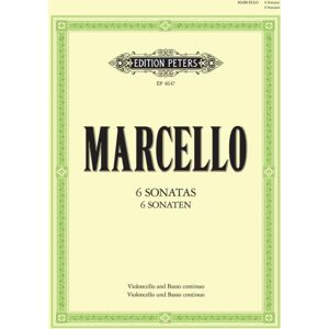 Edition Peters 6 Sonatas For Cello And Continuo Edition Peters 6 Sonatas For Cello And Continuo