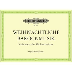 Edition Peters Baroque Music For Christmas Edition Peters Baroque Music For Christmas