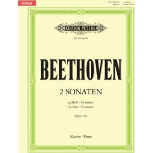 Edition Peters Sonatas In G Min & G Maj Op.49 Nos.1 & 2 Edition Peters Sonatas In G Min & G Maj Op.49 Nos.1 & 2