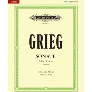 Edition Peters Violin Sonata No. 2 In G Op.13 Edition Peters Violin Sonata No. 2 In G Op.13