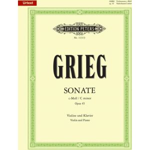 Edition Peters Violin Sonata No. 3 In C Minor Op. 45 Edition Peters Violin Sonata No. 3 In C Minor Op. 45