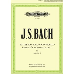 Edition Peters 6 Solo Violoncello Suites Bwv 1007-1012 Vol.3 Edition Peters 6 Solo Violoncello Suites Bwv 1007-1012 Vol.3