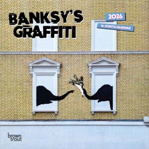 BrownTrout Banksy'S Graffiti 2026 Mini 7x7 Calendar BrownTrout Banksy'S Graffiti 2026 Mini 7x7 Calendar