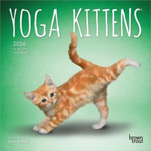 BrownTrout Yoga Kittens 2026 Mini 7x7 Calendar BrownTrout Yoga Kittens 2026 Mini 7x7 Calendar