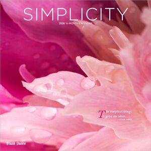 BrownTrout Simplicity 2026 Square Flap Brush Dance Calendar BrownTrout Simplicity 2026 Square Flap Brush Dance Calendar