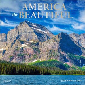 BrownTrout America The Beautiful 2026 Square Plato Foil Calendar BrownTrout America The Beautiful 2026 Square Plato Foil Calendar