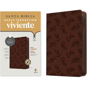 Tyndale House Publishers Biblia Ultrafina Ntv, Letra Grande De Ziper Con Filament (Sentipiel, Palmera Cafe, Indice, Letra Roja) Tyndale House Publishers Biblia Ultrafina Ntv, Letra Grande De Ziper Con Filament (Sentipiel, Palmera Cafe, Indice, Letra Roja)