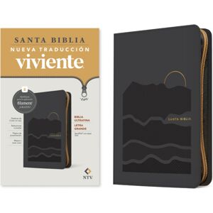 Tyndale House Publishers Biblia Ultrafina Ntv, Letra Grande De Ziper Con Filament (Sentipiel, Gris, Letra Roja) Tyndale House Publishers Biblia Ultrafina Ntv, Letra Grande De Ziper Con Filament (Sentipiel, Gris, Letra Roja)