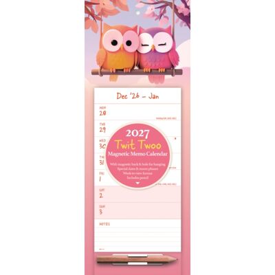 CAROUSEL CALENDARS 2027 Twit Twoo Wtv Magnetic CAROUSEL CALENDARS 2027 Twit Twoo Wtv Magnetic