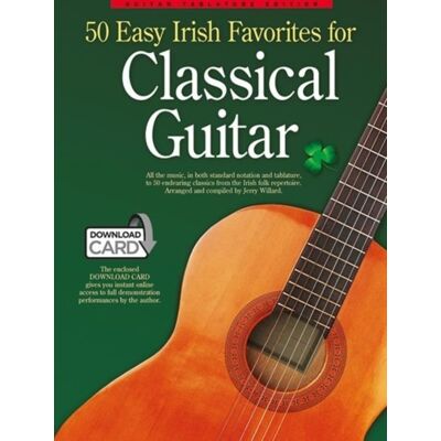 Hal Leonard Europe Limited 50 Easy Irish Favourites For Classical Guitar : Guitar Tablature Edition (Book & Download Card Hal Leonard Europe Limited 50 Easy Irish Favourites For Classical Guitar : Guitar Tablature Edition (Book & Download Card