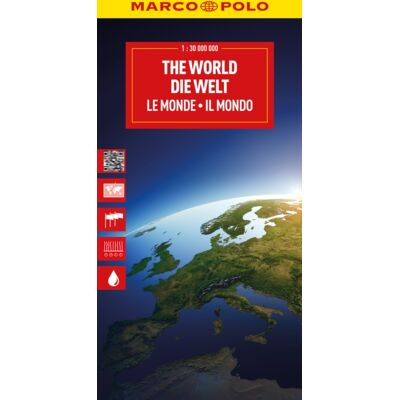 MAIRDUMONT GmbH & Co. KG World Political Marco Polo Folded Map With Flags MAIRDUMONT GmbH & Co. KG World Political Marco Polo Folded Map With Flags
