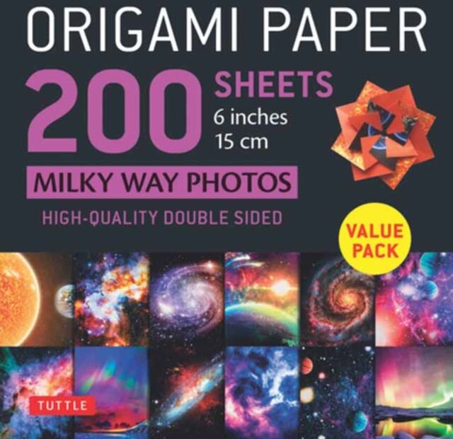 Tuttle Publishing Origami Paper 200 Sheets Milky Way Photos 6 Inches (15 Cm) : Tuttle Origami Paper: High-Quality Double Sided Origami Sheets Printed With 12 Different Photographs (Instructions For 6 Projects Included)