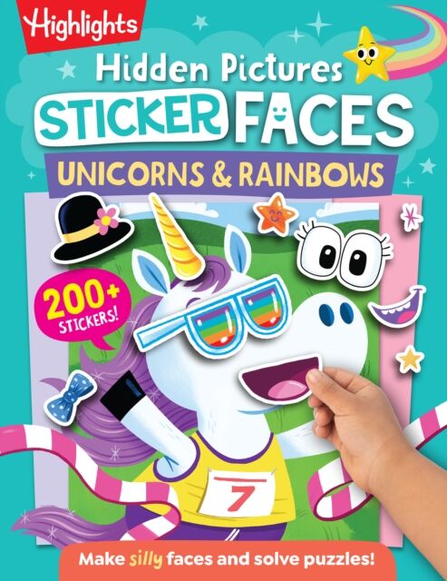Highlights Press Hidden Pictures Sticker Faces: Unicorns & Rainbows