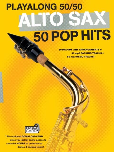 Hal Leonard Europe Limited Playalong 50/50 : Alto Sax - 50 Pop Hits