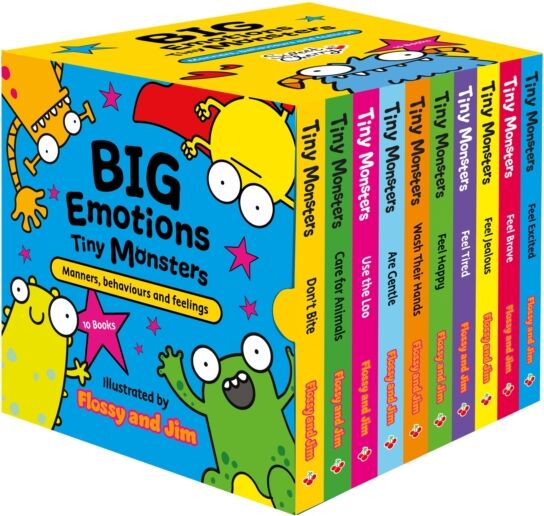 Sweet Cherry Publishing Big Emotions Tiny Monsters 10-Book Collection: Manners, Behaviours And Feelings