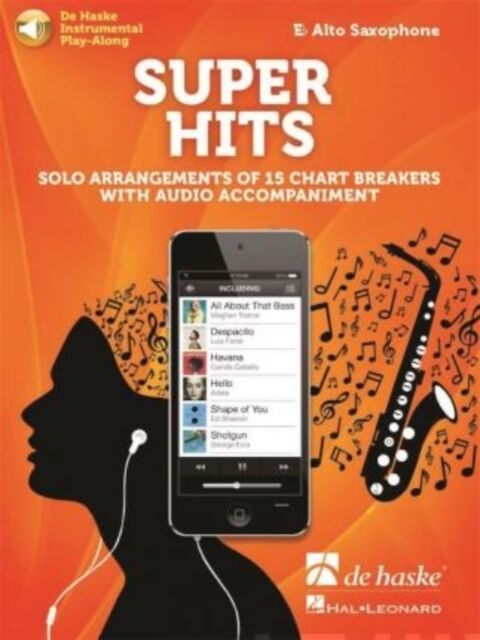 Hal Leonard MGB Super Hits For Alto Saxophone : Solo Arrangements Of 15 Chart Breakers With Audio Accompaniment