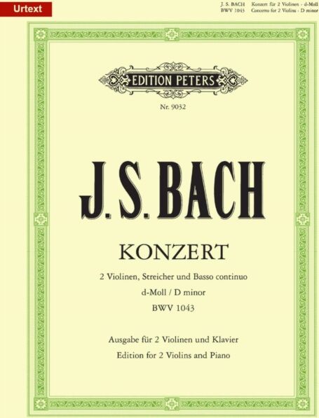 Edition Peters Concerto For 2 Violins In D Minor Bwv 1043 (Edition For 2 Violins And Piano)