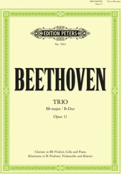 Edition Peters Trio In B Flat Major Op. 11