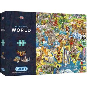 Gibsons Wonderful World 1000 Piece Jigsaw Puzzle