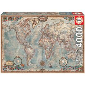 University Games Educa Historic World Map 4000 Piece Jigsaw Puzzle