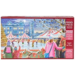 Whsmith 1000 Piece Skating At Christmas Panoramic Jigsaw Puzzle