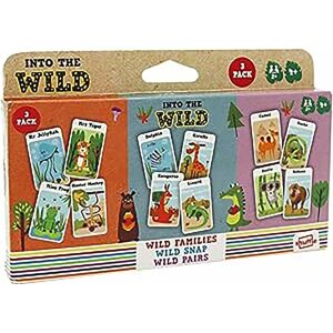 Cartamundi Shuffle Into The Wild 3 Kids Card Games