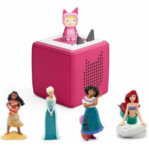 Tonies Toniebox Pink Bundle With 4 Disney Tonies