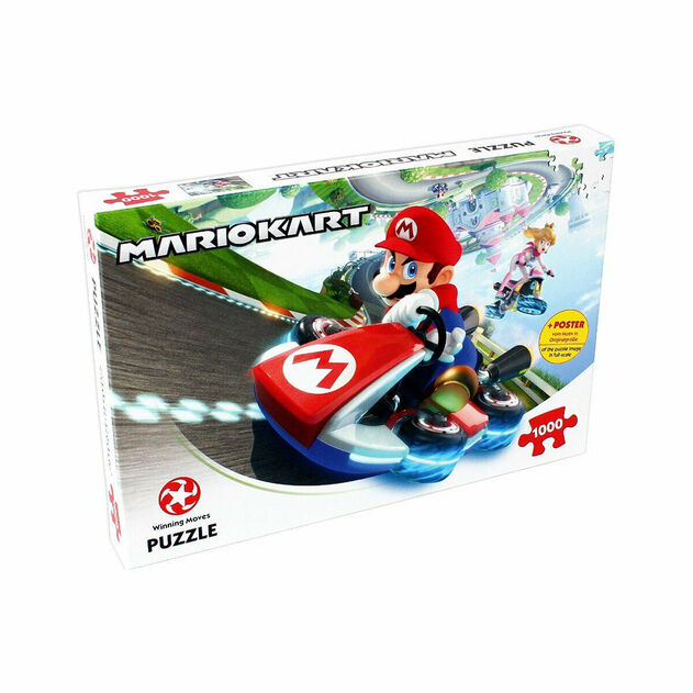 Winning Moves Mario Kart Funracer 1000 Piece Jigsaw Puzzle