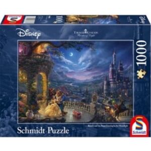Asmodee Disney - Beauty And The Beast Dancing In The Moonlight By Thomas Kinkade 1000 Piece Schmidt Puzzle