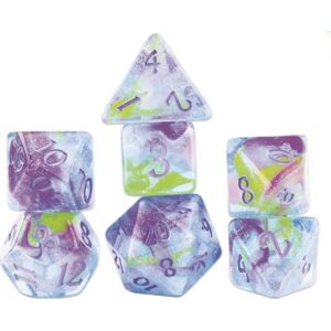 Asmodee Sirius Dice - Watercolours Poly Set Asmodee Sirius Dice - Watercolours Poly Set