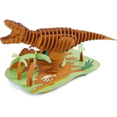 GO ON MAKE ME Tyrannosaurus Rex Scene Card Puzzle GO ON MAKE ME Tyrannosaurus Rex Scene Card Puzzle