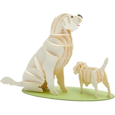 GO ON MAKE ME Golden Retriever Dog Card Puzzle GO ON MAKE ME Golden Retriever Dog Card Puzzle