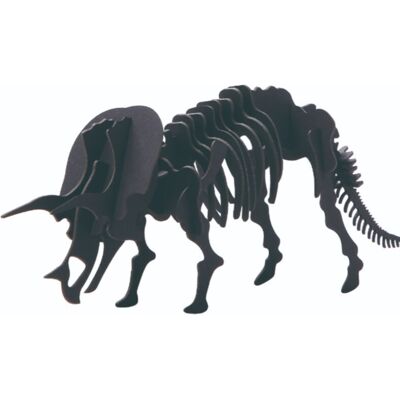 GO ON MAKE ME Triceratops Skeleton Card Puzzle GO ON MAKE ME Triceratops Skeleton Card Puzzle