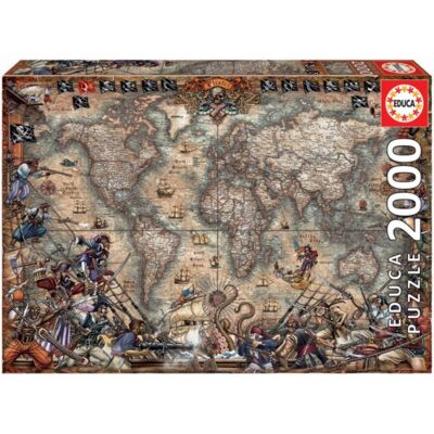 Educa Pirates Map 2000 Piece Jigsaw Puzzle - Jigsaw Puzzle Educa Pirates Map 2000 Piece Jigsaw Puzzle - Jigsaw Puzzle