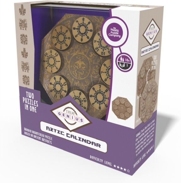 GO ON MAKE ME Aztec Calendar Brain Teaser Puzzle