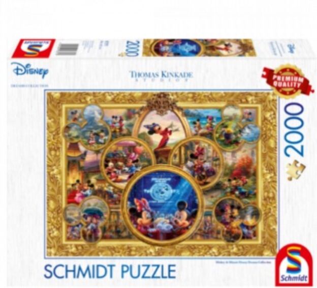 Asmodee Disney Dreams Collection - Mickey And Minnie By Thomas Kinkade 2000 Piece Schmidt Puzzle