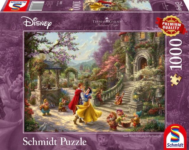 Asmodee Disney - Snow White Dancing In The Sunlight By Thomas Kinkade 1000 Piece Schmidt Puzzle