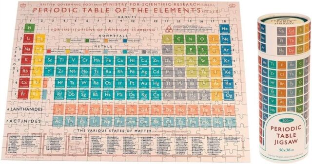REX LONDON Jigsaw Puzzle In A Tube (300 Piece) - Periodic Table