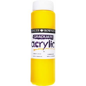 DALER-ROWNEY Daler Rowney 123500605 Graduate Acrylic Paint 500ml Cadmium Yellow Hue