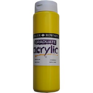 DALER-ROWNEY Daler Rowney 123500651 Graduate Acrylic Paint 500ml Lemon Yellow