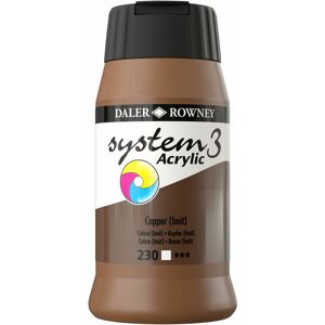 Daler-rowney - Daler Rowney System 3 Acrylic Paint Copper (500ml)