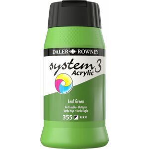 Daler-rowney - Daler Rowney System 3 Acrylic Paint Leaf Green (500ml)