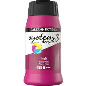 Daler-rowney - Daler Rowney System 3 Acrylic Paint Purple (500ml)