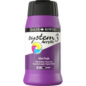 Daler-rowney - Daler Rowney System 3 Acrylic Paint Velvet Purple (500ml)