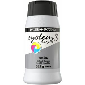 DALER-ROWNEY Daler Rowney System 3 Original Acrylic Paint 500ml Warm Grey