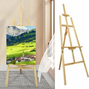 Dayplus - Adjustable Studio Easel Art Craft Display 1.75m Wooden Painting Canvas Stand uk