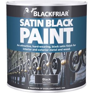 Blackfriar BF0520003E1 Satin Black Paint 500ml BKFSB500